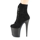 Negro nubuck 20 cm FLAMINGO-1020FST botines de striptease