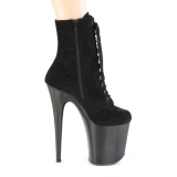 Negro nubuck 20 cm FLAMINGO-1020FST botines de striptease