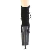 Negro nubuck 20 cm FLAMINGO-1020FST botines de striptease