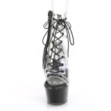 Negros 15 cm ASPIRE-600-30 botines de pole dance