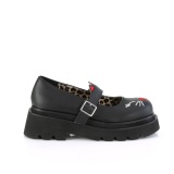 Negros 6,5 cm RENEGADE-56 emo maryjane zapatos con hebilla ancha