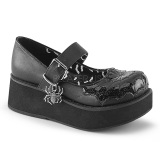 Negros 6 cm DemoniaCult SPRITE-05 zapatos plataforma gticos