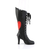 Negros 9,5 cm GLAM-243 botas de cordones tacn mujer