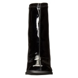 Negros Charol 7,5 cm GOGO-150 botines mujer tacn ancho stretch