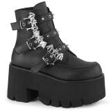 Negros Vegano 9 cm ASHES-55 botines demoniacult con plataforma