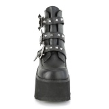 Negros Vegano 9 cm ASHES-55 botines demoniacult con plataforma