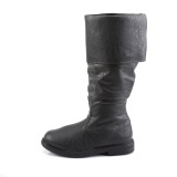 Negros botas robinhood hombre cosplay renacimiento halloween botas