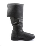 Negros botas robinhood hombre cosplay renacimiento halloween botas