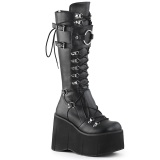 Negros vegano 11,5 cm DemoniaCult KERA-200 botas plataforma gticos