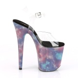 Neon 20 cm FLAMINGO-808REFL Zapatos con tacones pole dance