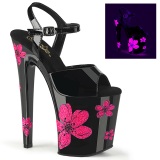 Neon 20 cm XTREME-809HB Zapatos con tacones pole dance