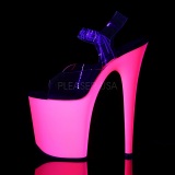 Neon Rosa 20 cm Pleaser FLAMINGO-808UV Tacn Alto Plataforma