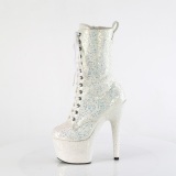 palo glitter 18 cm ADORE-1040IG plataforma botines tacn alto mujer