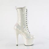 palo glitter 18 cm ADORE-1040IG plataforma botines tacn alto mujer