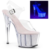 palo purpurina 18 cm Pleaser ADORE-708UVG Zapatos con tacones pole dance