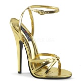 Oro 15 cm DOMINA-108 zapatos fetiche con tacn alto