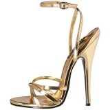 Oro 15 cm DOMINA-108 zapatos fetiche con tacn alto