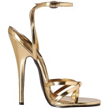 Oro 15 cm DOMINA-108 zapatos fetiche con tacn alto