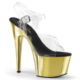 Oro 18 cm ADORE-708 Cromo Plataforma Tacn Alto