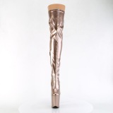 Oro 20 cm FLAMINGO-3000HWR Holograma botas altas overknee plataforma