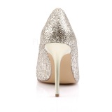 Oro Brillo 10 cm CLASSIQUE-20 zapatos de stilettos tallas grandes