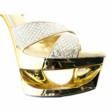 Oro Brillo 16,5 cm Pleaser ECLIPSE-619G Stilettos Tacn de Aguja