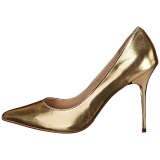 Oro Mate 10 cm CLASSIQUE-20 Stiletto calzado tacones de aguja