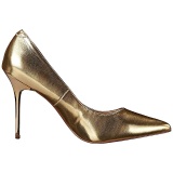 Oro Mate 10 cm CLASSIQUE-20 Stiletto calzado tacones de aguja