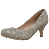 Oro Piedras Cristal 6,5 cm DORIS-06 Zapatos Saln Fiesta con Tacn