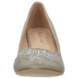 Oro Piedras Cristal 6,5 cm DORIS-06 Zapatos Saln Fiesta con Tacn