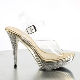 Oro Strass 12 cm ELEGANT-408 Plataforma Zapatos Tacn Alto