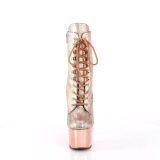 Oro cromo 18 cm ADORE-1020HM exotic botines de pole dance