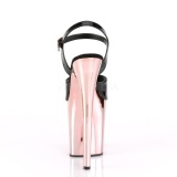 Oro cromo plataforma 20 cm FLAMINGO-809 tacn alto pleaser