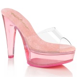 Perspex 13 cm MARTINI-501 pantuflas tacn alto rosa