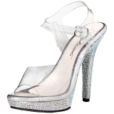 Piedras strass 13 cm LIP-108DM Zapatos de tacn altos mujer