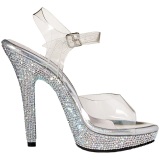 Piedras strass 13 cm LIP-108DM Zapatos de tacn altos mujer