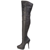 Piel 13,5 cm INDULGE-3011 Botas Altas Plataforma