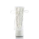 Piel sinttica 7 cm CUBBY-311 lolita botas mujer con plataforma en blanco