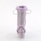 Piel sinttica 7 cm CUBBY-311 lolita botas mujer con plataforma en lavanda