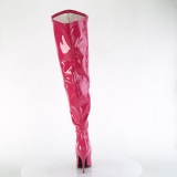 Pink 13 cm SEDUCE-3000WC botas altas de caa ancha elsticos