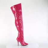 Pink 13 cm SEDUCE-3000WC botas altas de caa ancha elsticos