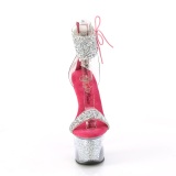 Pink 18 cm SKY-327RSI tacn alto con correa al tobillo strass