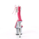 Pink 18 cm SKY-327RSI tacn alto con correa al tobillo strass