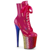 Pink glitter 20 cm FLAMINGO-1020HG exotic botines de striptease