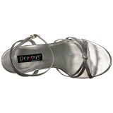 Plata 15 cm Devious DOMINA-108 sandalias de tacn alto