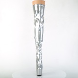 Plata 18 cm ADORE-3000HWR Holograma botas altas overknee plataforma