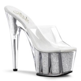 Plata 18 cm ADORE-701G Brillo Plataforma Mules Altos