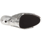 Plata Brillo 15 cm Pleaser DELIGHT-1018G Plataforma Botines Altos