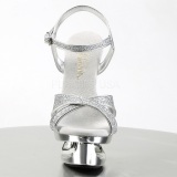 Plata Brillo 16,5 cm Pleaser ECLIPSE-619G Stilettos Tacn de Aguja