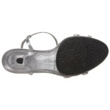 Plata Brillo 8 cm BELLE-316 Sandalias Femininas Planos